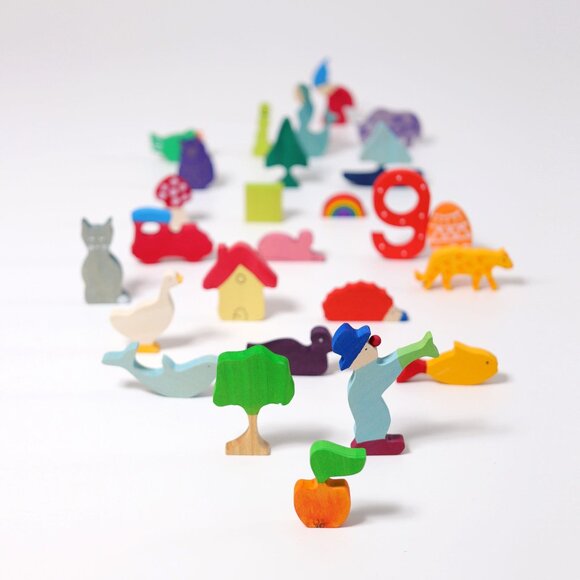 NWT Grimm's Wooden Toys Alphabet Figures - Picture 2 of 2